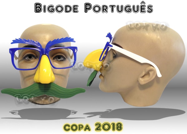 Óculos bigode português Brasil
