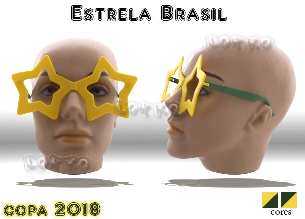 Óculos de festa estrela Brasil