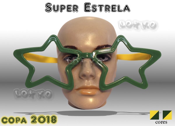 Óculos super estrela Brasil