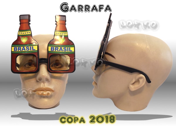 Óculos de festa garrafa Brasil