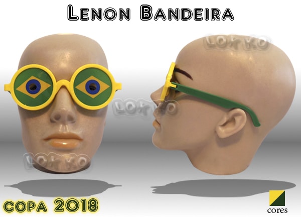 Óculos de festa Lenon bandeira Brasil