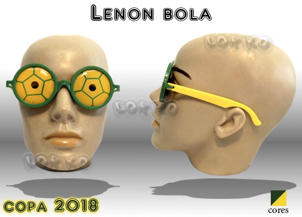 Óculos de festa Lenon bola Brasil