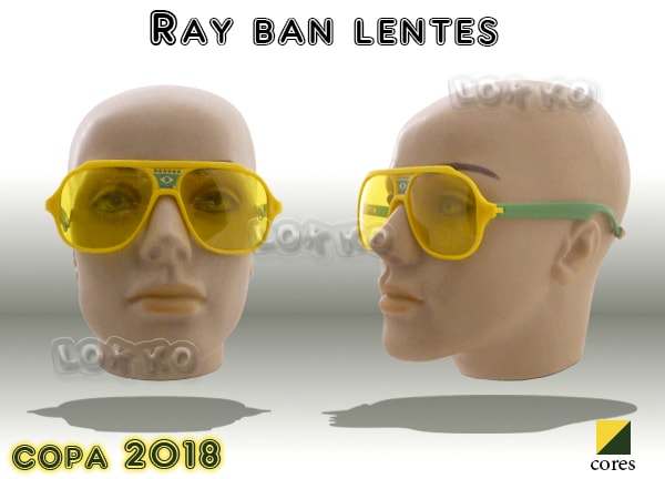 Óculos de festa Brasil Ray ban