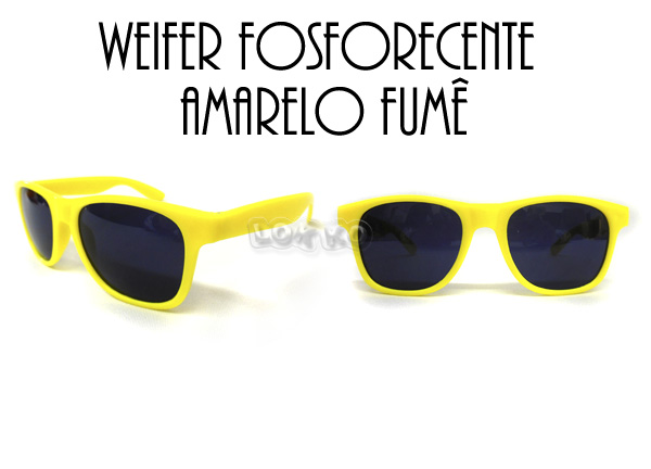 Óculos adulto weifer amarelo fumê