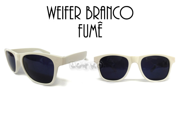 Óculos adulto weifer branco fumê