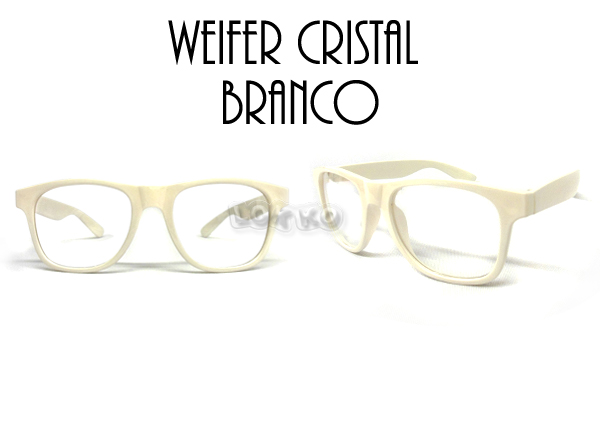 Óculos adulto cristal branca