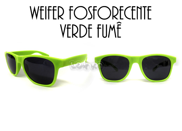 Óculos adulto weifer verde fumê